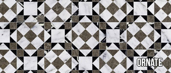 a mixture of coloured marble creating an intricate pattern from robel